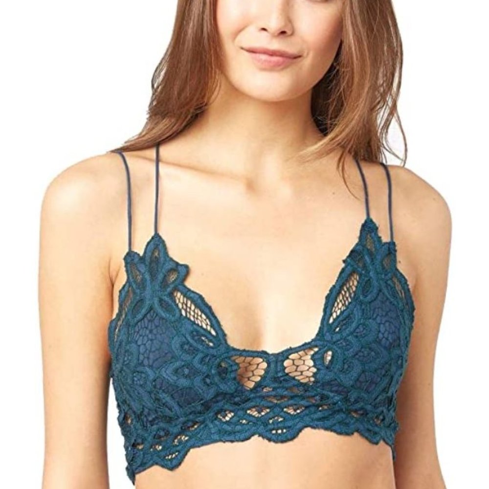 Adella Green Lace Bralette